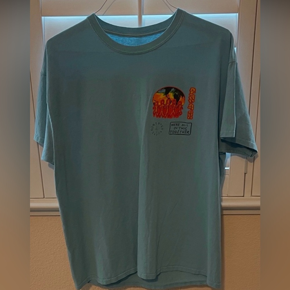 Cactus Jack by Travis Scott Blue Graphic T-Shirt